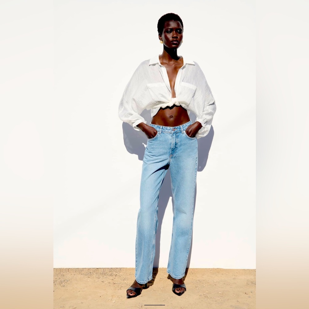JEANS ZARA 1975 RECTOS TIRO ALTO